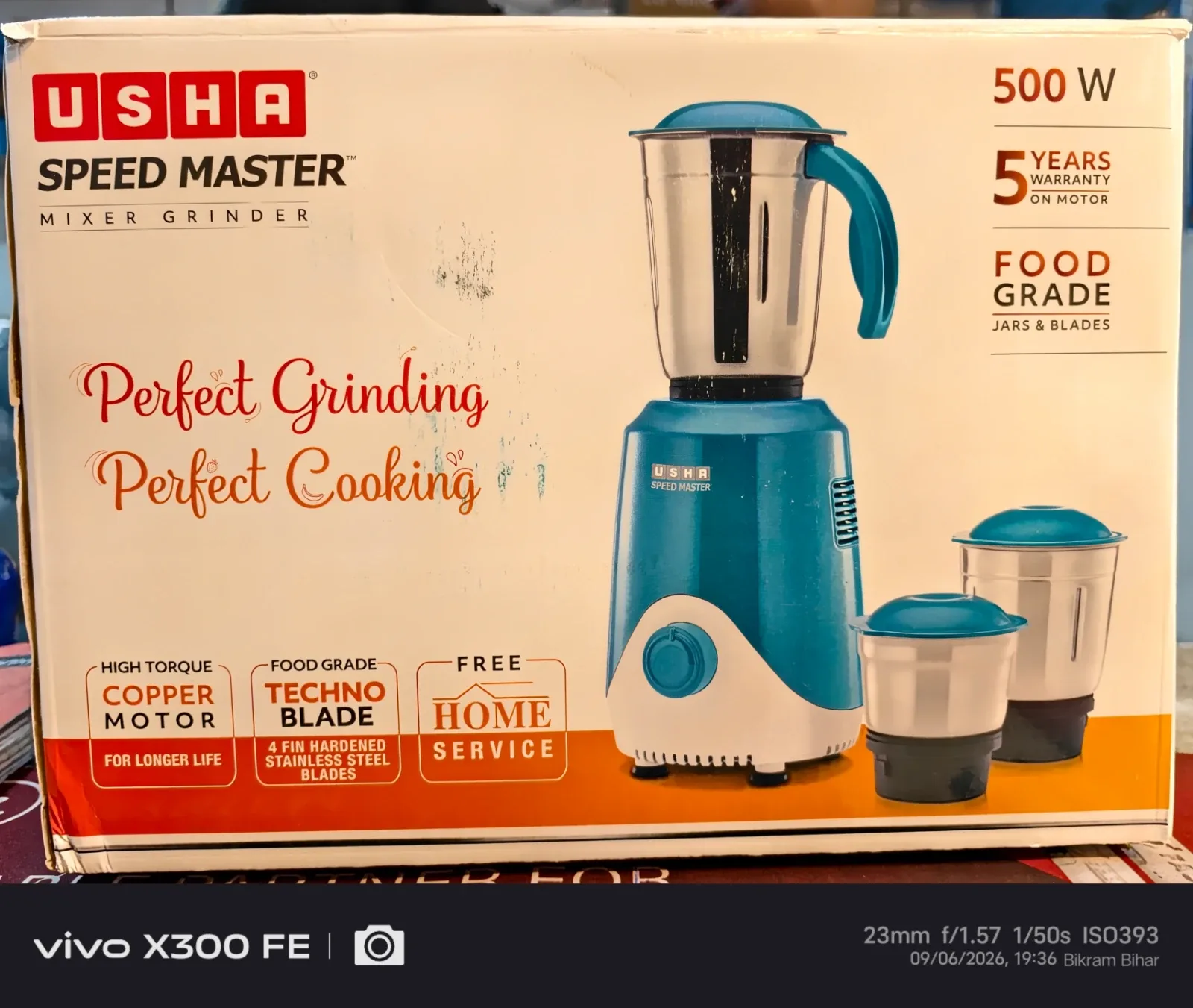 MIXER GRINDER 500W SPEED MASTER