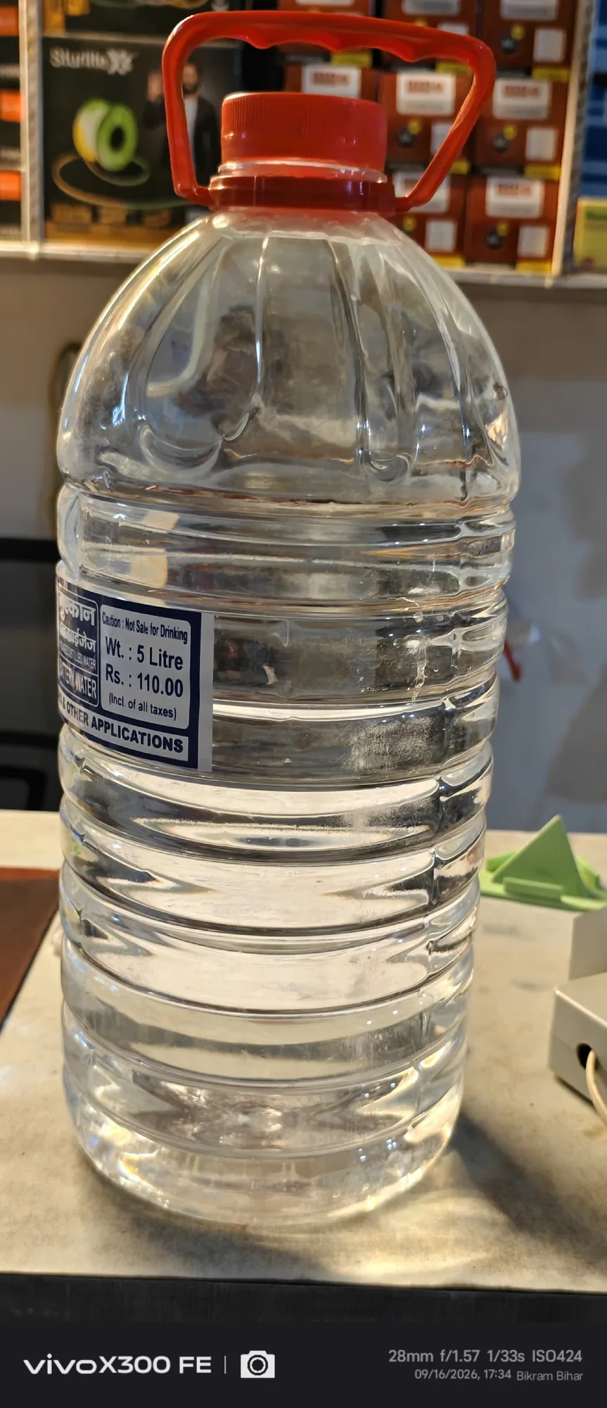 DISTILLED WATER