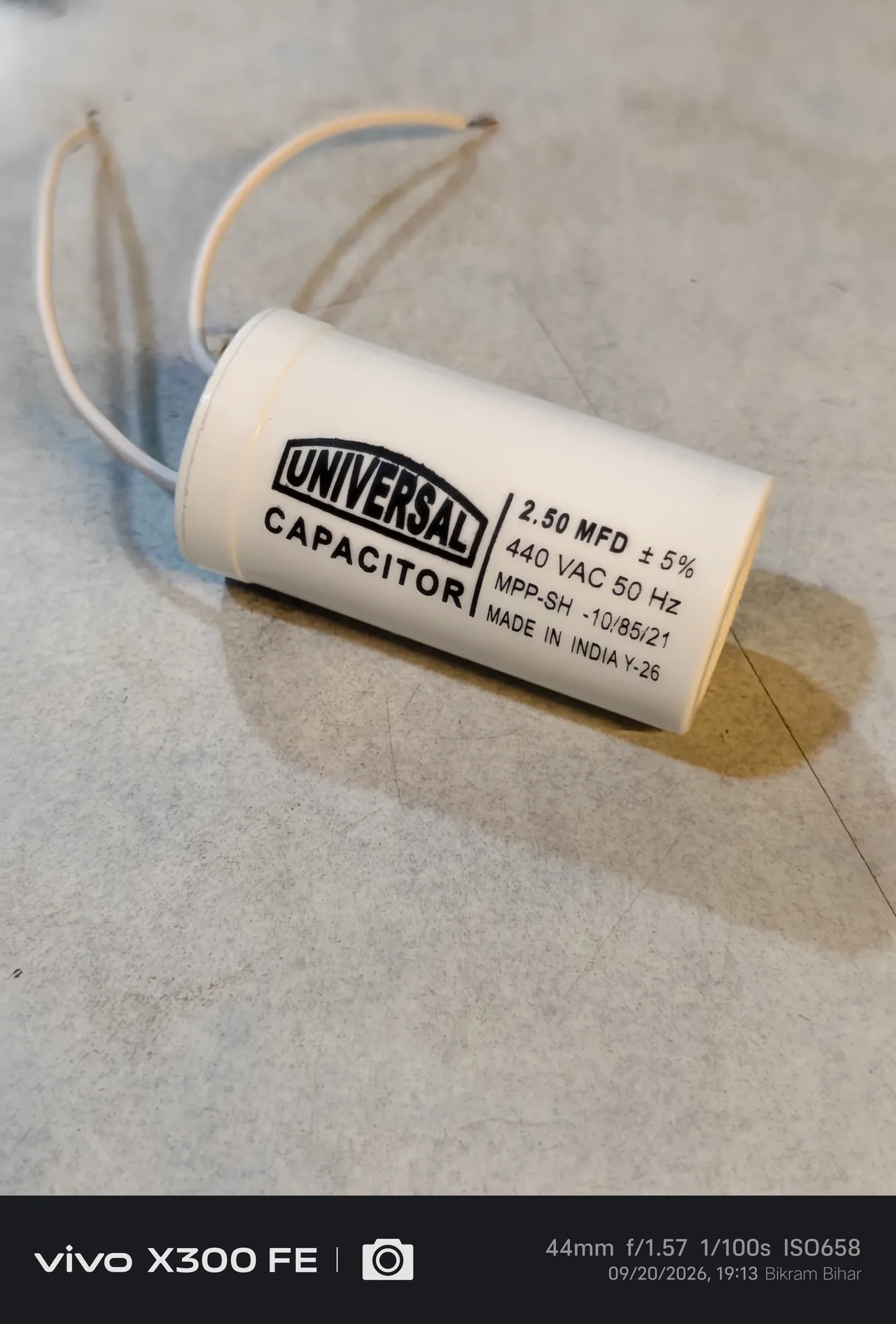 2.50 MFD FAN CAPACITOR